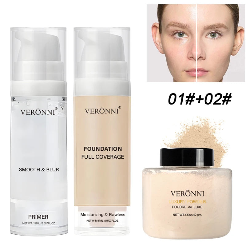 Kit Maquillage Visage – Teint Parfait 3-en-1