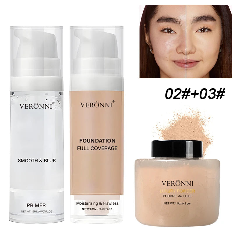 Kit Maquillage Visage – Teint Parfait 3-en-1