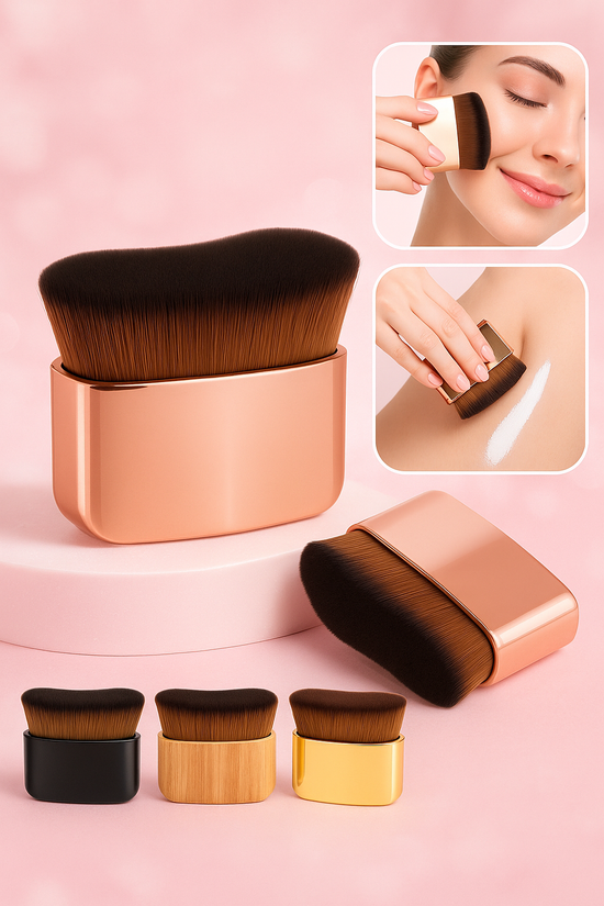 Pinceau Maquillage Corps & Visage – Blush, Fond de Teint & Poudre
