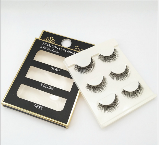 Faux Cils Naturels x3 – Regard Long & Glamour