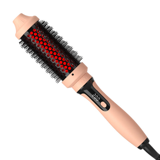 Fer à Lisser & Boucler 2-en-1 – Brosse Chauffante Infrarouge