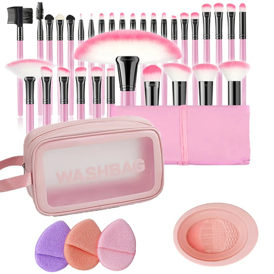 Set de Pinceaux Maquillage – 37 Outils Pro pour Débutants